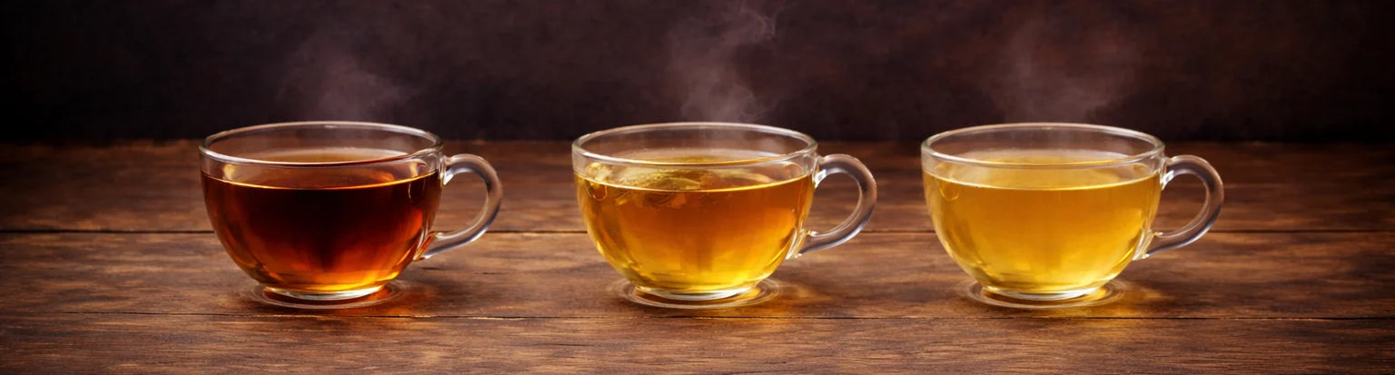 Shop by tea collection cover featuring a calm, minimalist tea setting that represents Ceyara’s range of premium tea varieties