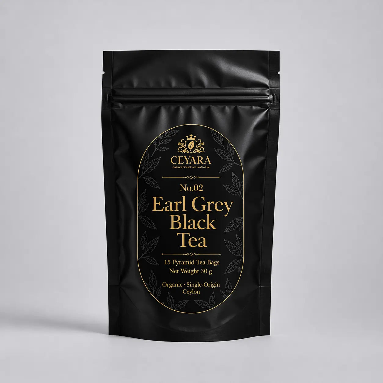 CEYARA Earl Grey black tea pyramid tea bags