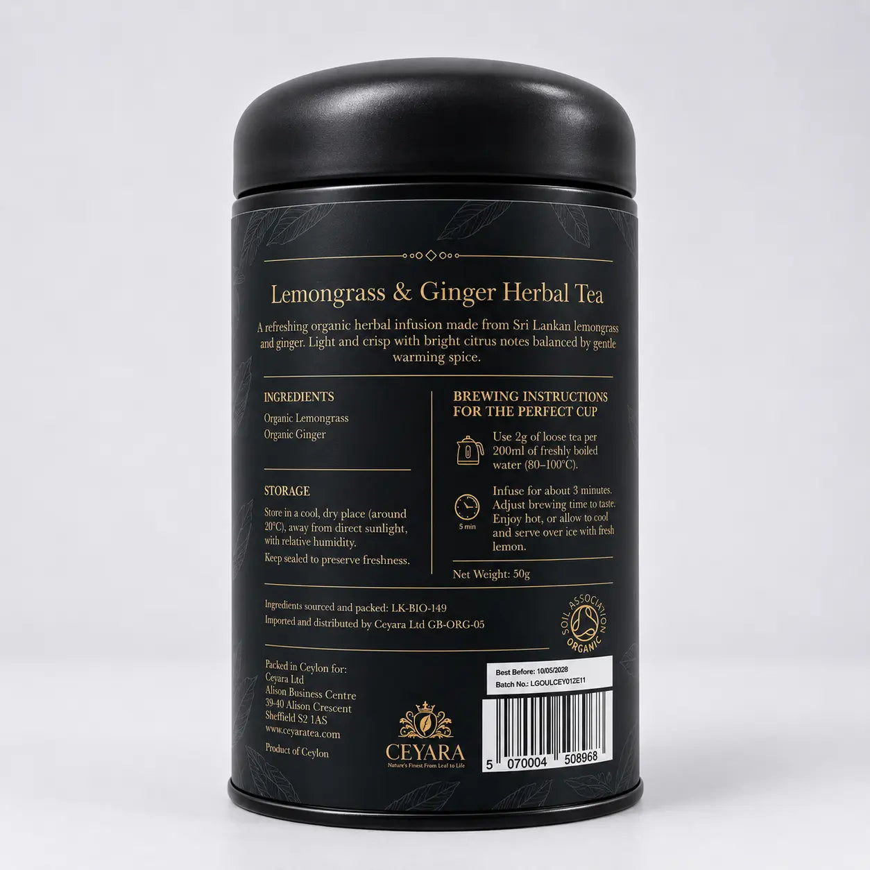 Lemongrass & Ginger Herbal Tea