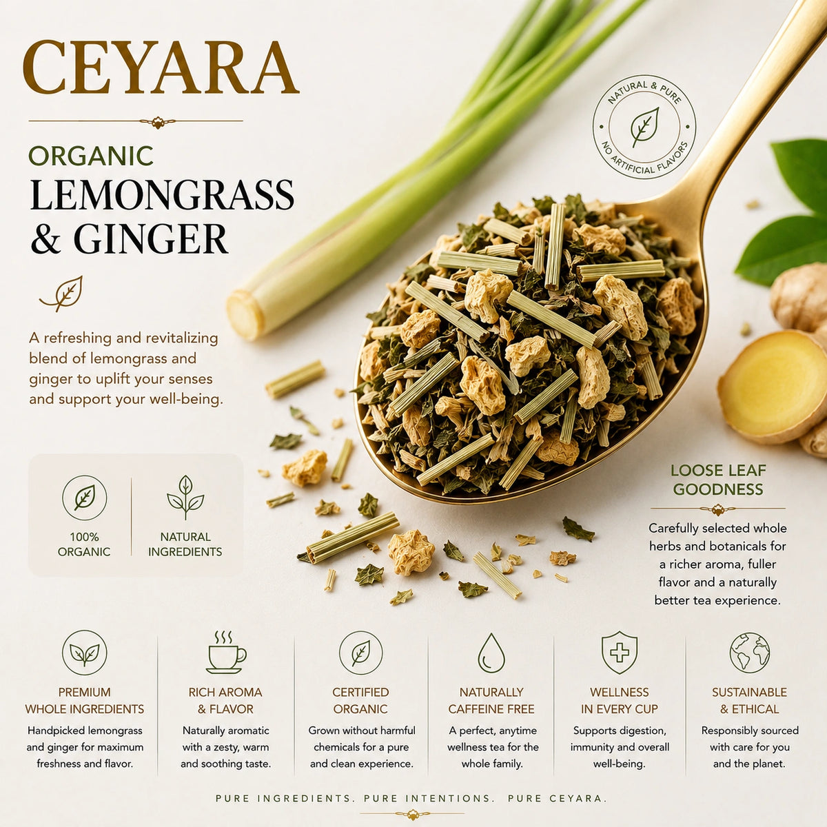 Lemongrass & Ginger Herbal Tea