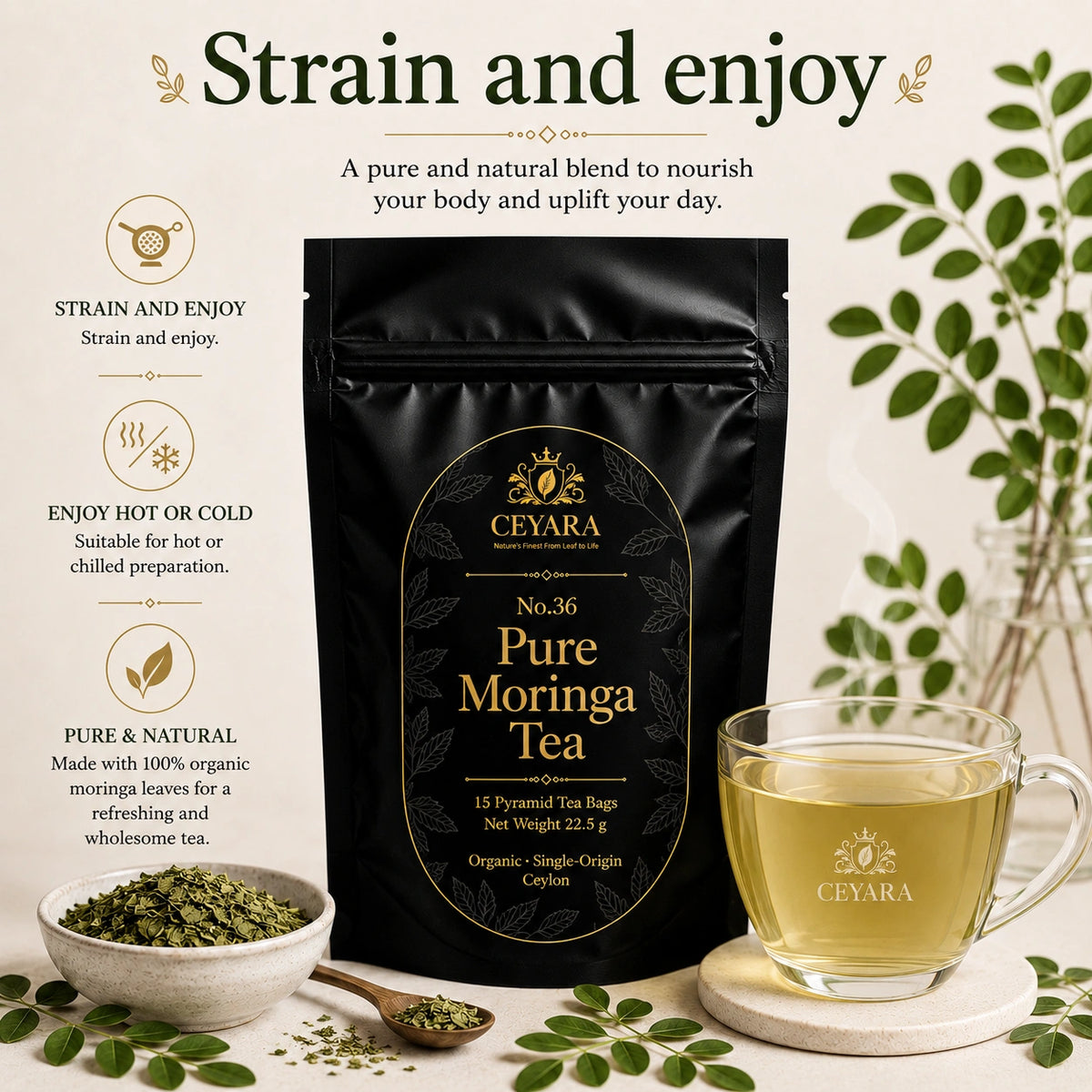 Pure Moringa Tea