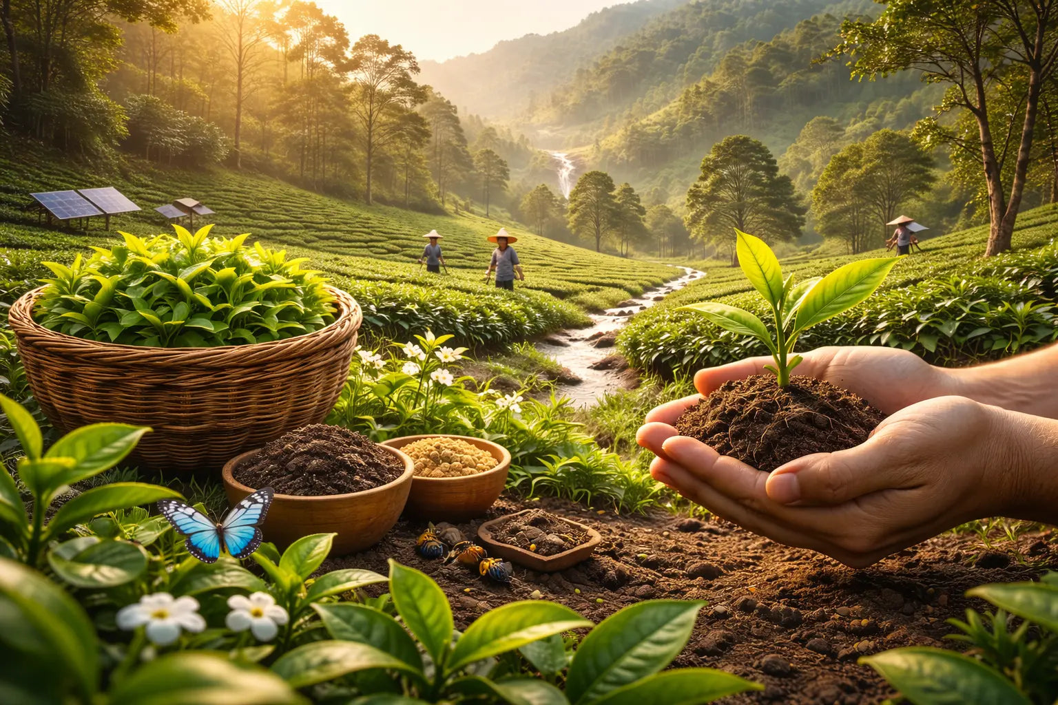 Ceyara sustainable Ceylon tea sourced from ethical Sri Lankan tea gardens supporting farmers and environmentally responsible tea production