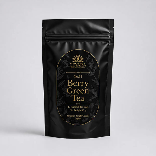 CEYARA Berry blend green tea pyramid tea bags