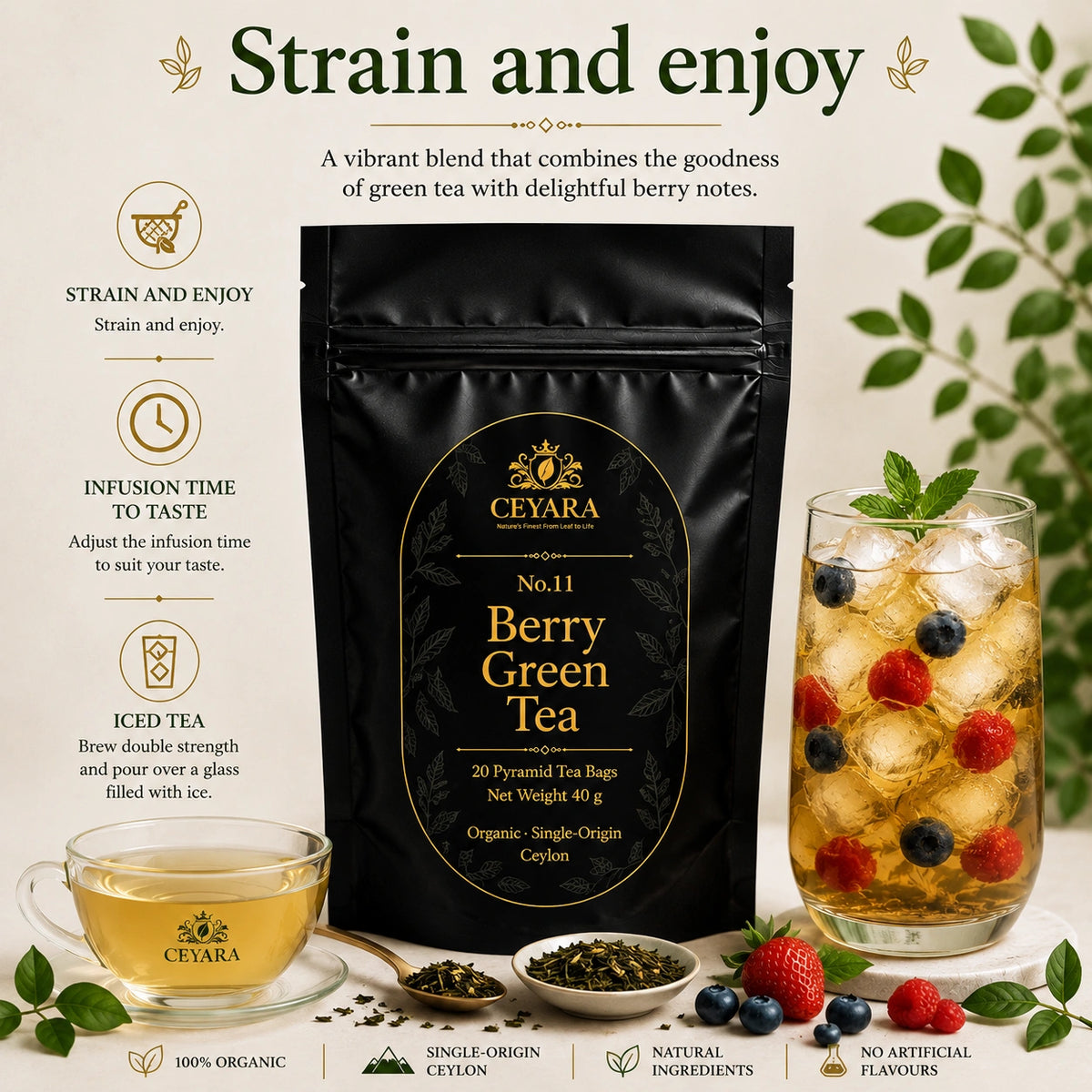 Berry Green Tea