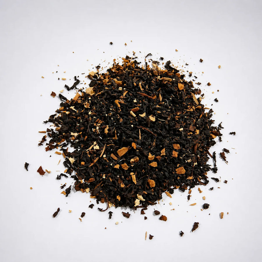 Ceyara Ceylon chai tea bags with loose leaf black tea blended with traditional warming spices