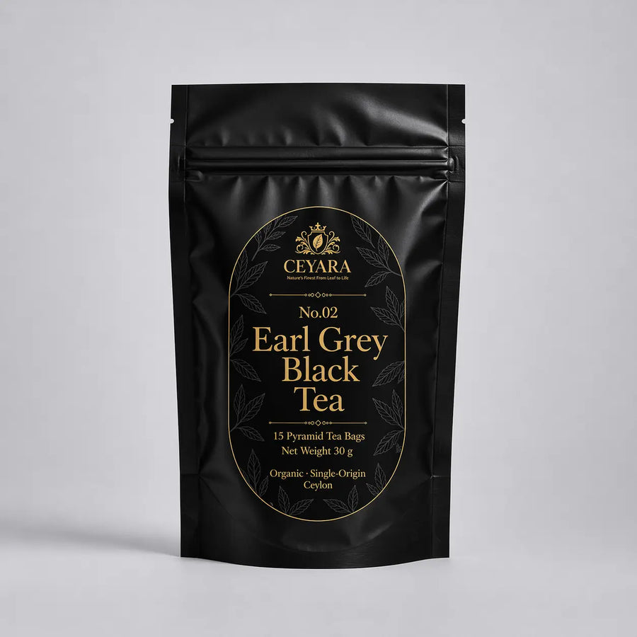 CEYARA Earl Grey black tea pyramid tea bags