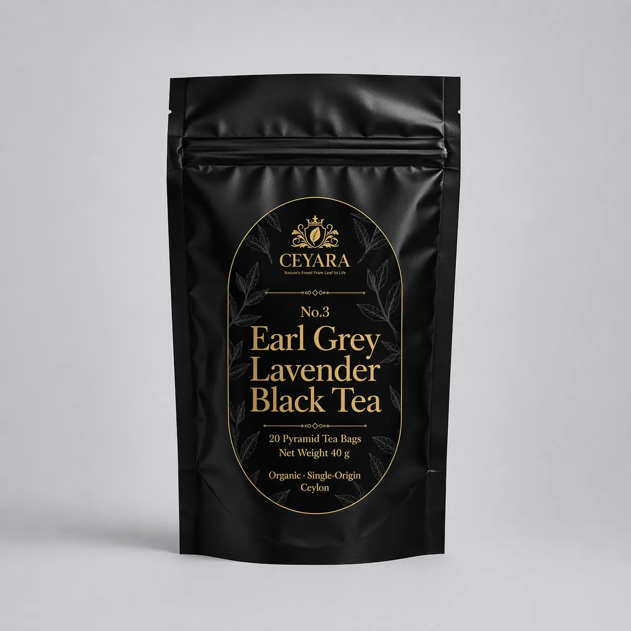 CEYARA Earl Grey lavender black tea pyramid tea bags