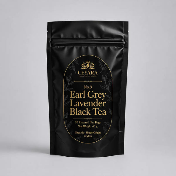 CEYARA Earl Grey lavender black tea pyramid tea bags
