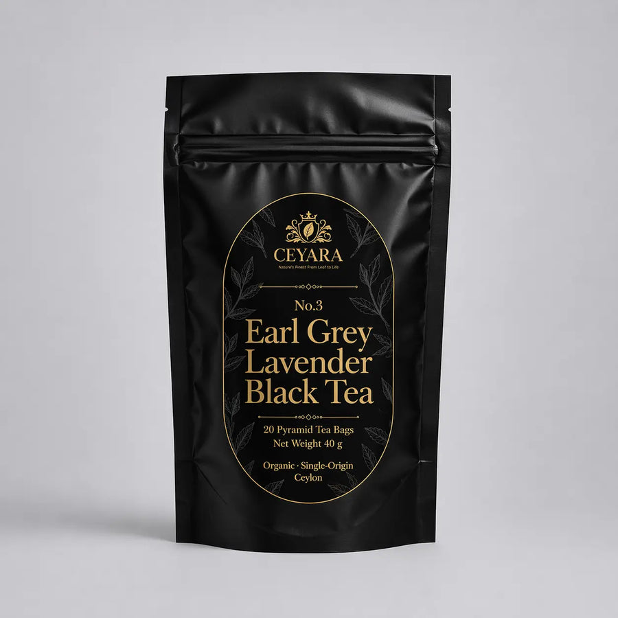 CEYARA Earl Grey lavender black tea pyramid tea bags