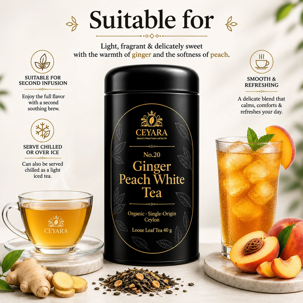Ginger Peach White Tea
