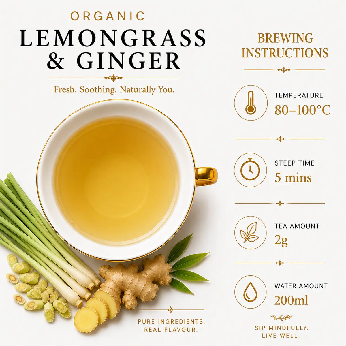 Lemongrass & Ginger Herbal Tea