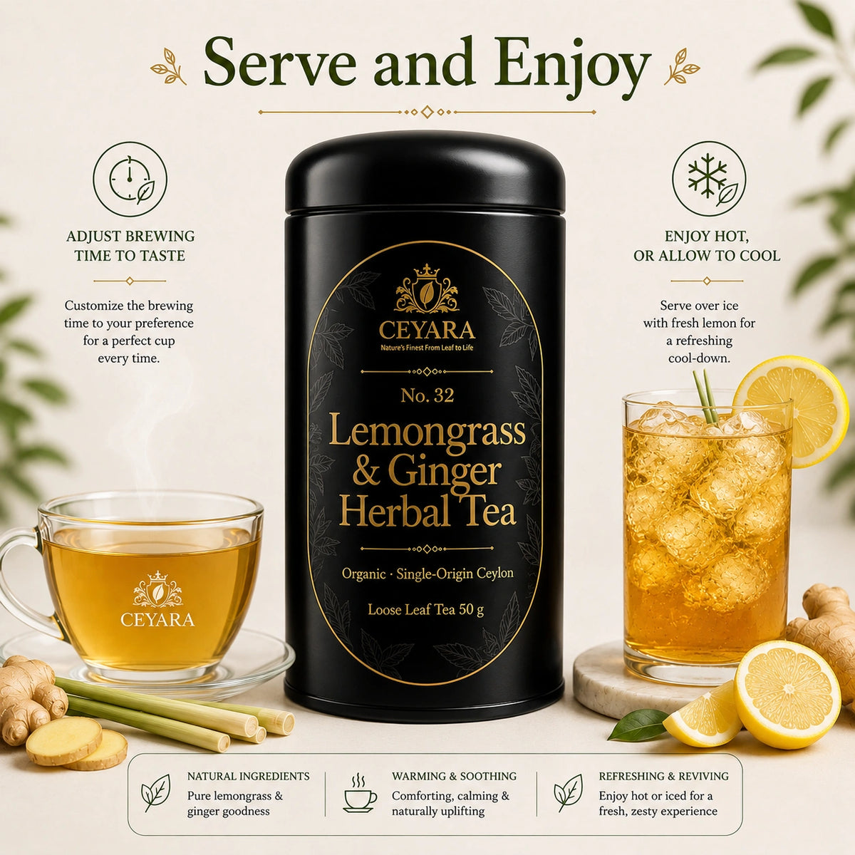 Lemongrass & Ginger Herbal Tea